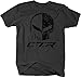 OS Gear Distressed - Chevy Corvette C7 Racing Punisher Skull Flags Tshirt - Large