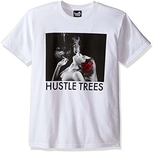 Hustle Trees Men's You Puff Tee, White, 2XL