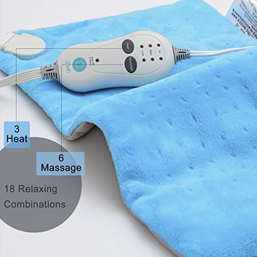Dowin Heat Massaging Weighted Heating Pad, Electric Heating pad with