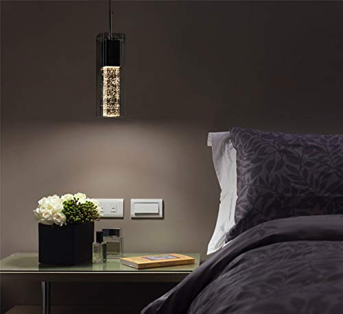 Comprar XiNBEi Iluminación colgante, cromo moderno 1 luz Mini vidrio