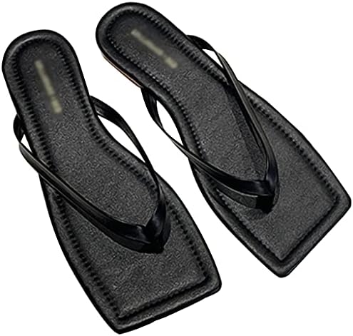 flip flops Flip Flops Women,Classic Simple Square Ladies Flip