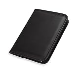 Samsill 70811 Professional Junior Padfolio/Business Portfolio, Mini 5 x 8 Writing Pad Included, Black