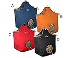 Derby Originals Nylon Hay Bags Large with D Ring, black/Gray