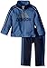 adidas Little Boys' Tricot Jacket and Pant Set, Bright Blue, 6