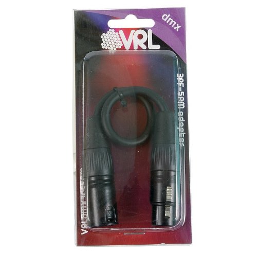 Elite Core VRL VRLDMX3PF5PM 3-Pin Female to 5-Pin Male DMX Adapter