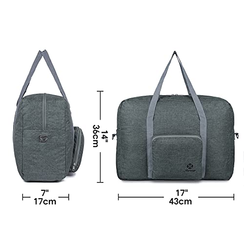 For Airlines Foldable Travel Duffle Bag Tote Carry on Luggage by Narwey