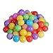 Babrit Pack of 100 Phthalate Free BPA Free Crush Proof Plastic Ball Ocean Balls Pit Balls - 6 Bright Colors