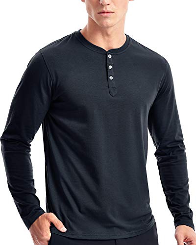 mens henley long sleeve