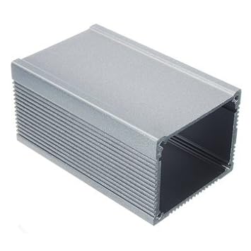 Generic Extruded Aluminum Instrument Box Enclosure Case Project Electronic 80 * 50 * 40Mm Silver