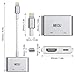 HDMI Adapter Converter Compatible iPhone X 8 7 6 5 iPad iPod HDMI Adapter Converter,Meou Digital AV Adapter, 2018 Latest Plug Play 1080P Audio AV Connector (Charging Cable is Included)