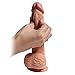 Double Layered Dildo, Anfei Dean 8.27 Inch Hyper Realistic Dual Layer Liquid Silicone Penis with Suction Cup, Bendable G-Spot Premium Cock Anal Sex Toys & Games for Female Masturbationthumb 4