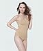 MISSALOE Women Seamless Basic Shapewear Mid-Thigh Bodysuit Comfort Bodyshaper