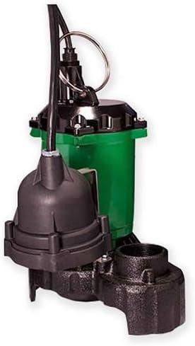 Hydromatic MS50D Sump Pump with Diaphragm Float Switch, 1/2 HP, 115 Volts, 1 Phase, 1-1/2 NPT Discharge, 67 GPM, 24 Max Head, Automatic, 20 ft. Cord