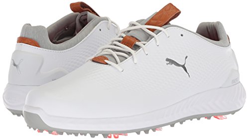 puma ignite pwradapt leather golf shoes white