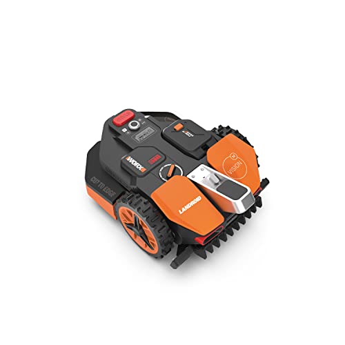 WORX Landroid Vision M800 WR208E.1 - Mähroboter ohne Begrenzungskabel für Gärten bis 800m², AI Rasenmäher Roboter (WLAN & Bluetooth, aktive Hindernisvermeidung mit KI-Technologie, Igelschutz)