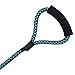Nylon Strong Dog Rope Lead Leash Training Dog Lead with Soft Handle 6-20 FT Long Blue/Black (Dia:0.5