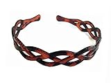 Tort Plastic Weave Alice Band Headband Hair Accessory 2cm