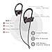 Bluetooth Headphones, Wireless Sport Earphones Over-Ear Waterproof Earbud Behind-Ear Headset, Crystal Clear Sound with Strong Heavy Bass 8 Hours Play, IOS Android Compatible, Hands-Free Calling Mic