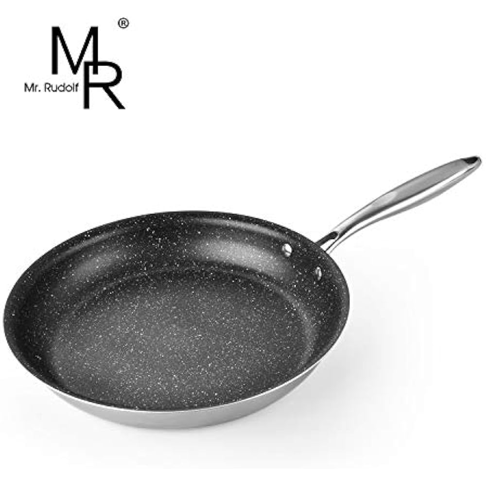 18/10 TriPly Bonded Stainless Steel 12 Inch Nonstick Frying Pan