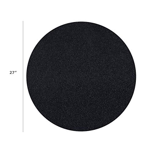 GRILLTEX Under the Grill Protective Deck and Patio Mat, 27 inch, Round