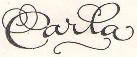 Name Rubber Stamps - Carla