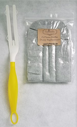 GRAY fleece Duster refill replacement, washable, reusable, eco-friendly