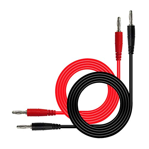 Aoowei Multimeter Probe Test Cable(1M) Double-ended 4MM Banana Plug Test Leads for Laboratory Electric Testing