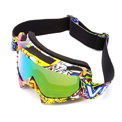 Zdatt Motocross Goggles Adult Dirtbike ATV Motorcycle Gafas UV