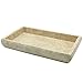 Creative Home Deluxe Natural Champagne Marble Rectangular Guest Towel Tray Vanity Tray Bathroom Countertop Small Accessories Organizer, 9.3
