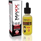 Maxx Beard - #1 Facial Hair Solution, Natural Solution for Maximum Beard Volume-2 Month Supply- 100% Satisfaction Guaranteed