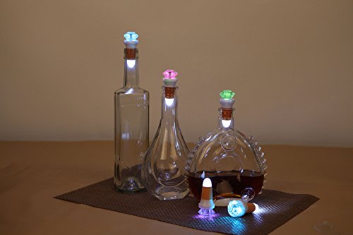 Wine Bottle Lights USB Rechargeable, 7 Color LED Cork Lights for Christmas Wedding Party