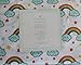 Kids Rule 3-Piece Multicolored Rainbow Sheet Set for Kids & Girls - Twin Flat, Twin Fitted & Queen Pillowcase - Soft, Smooth and Brushed Microfiber Polyester