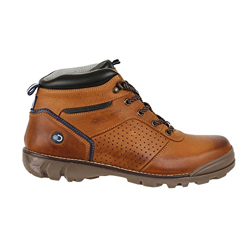 Discovery Expedition Men's Short Lace-Up Leather Crop Boot w/Traction Sole Honey 10