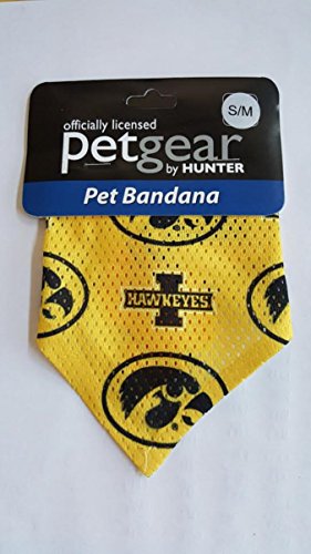Hunter NCAA Iowa Hawkeyes Pattern Bandana for Pets
