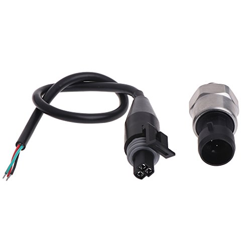 Qisuw Pressure Sensor-DC5V 1/8NPT Pressure Transducer Transmitter Sensor Stainless Steel Oil Air Water (150psi)