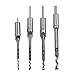 4Pcs Woodworker Square Hole Drill Bits Wood Mortising Chisel Set Mortise Chisel Bit Kits Woodworking Hole Saw Sets with Twist Drill DIY Mortising Chisel Power Tools