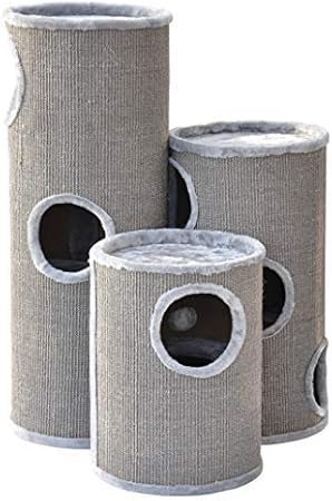Nanook Tour A Griffer Pour Chat Condo Arbre A Chat Cylindrique Recouvert De Sisal Taille Xl 100 Cm Couleur Gris Amazon Fr Animalerie