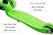 SHENEN Scooter for Kids, 3 Wheel Kick Scooter for Toddlers with Led Flashing PU Wheels, for Boys and Girls(Green)