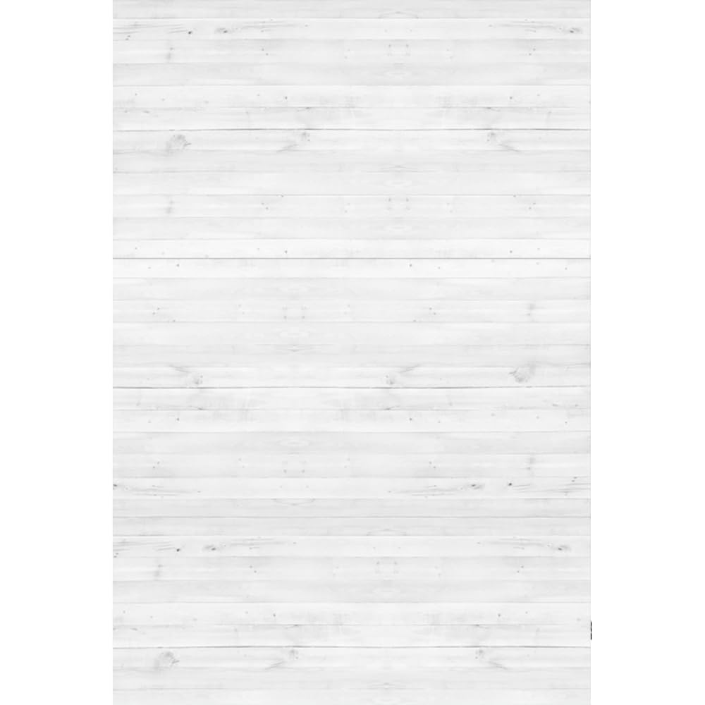 YongFoto 2x3m Vinyl White Wood Backdrops for Photography Rustic Wooden Board Photo Background Crafts Party Wall Picture Taking Photo Studio Props