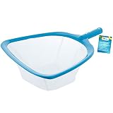U.S. Pool Supply Professional Swimming Pool Leaf Skimmer Net with Ultra Fine Mesh Deep Netting Bag Basket - Fast Cleaning of the Finest Debris - Clean Pool Liners, Spas, Ponds and Kids Inflatable Pool
