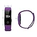 Sabuy Smart Band with Heart Rate Monitor Fitness Activity Tracker Sleep Counter Wireless Pedometer Wristband Sweatproof Sports Bracelet (Purple)