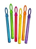 Little Kids FUBBLES Bubble Wand Party Pack (6-Pack), Yellow/Blue/Pink/Green/Orange/Purple