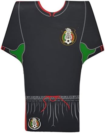 Official Mexico National Soccer Team Away Koozie StayChielled Fits 16oz Bottles Keeps Drinks Cold Longer (Black (Away))