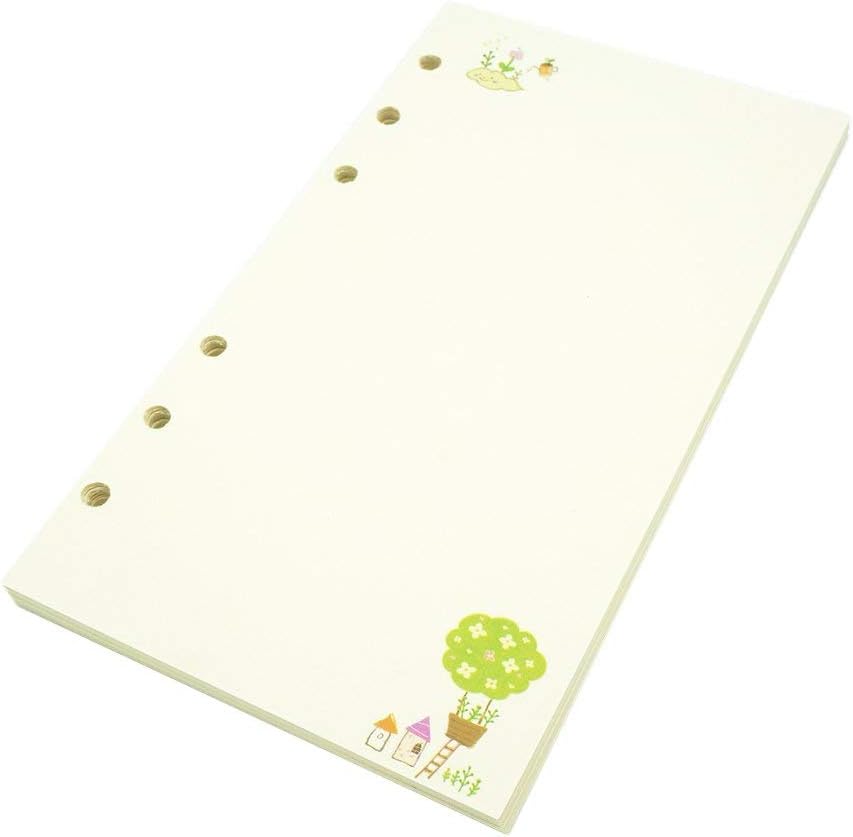 6 Ring Binder Refills, A6 Planner Refill Blank Plain Paper