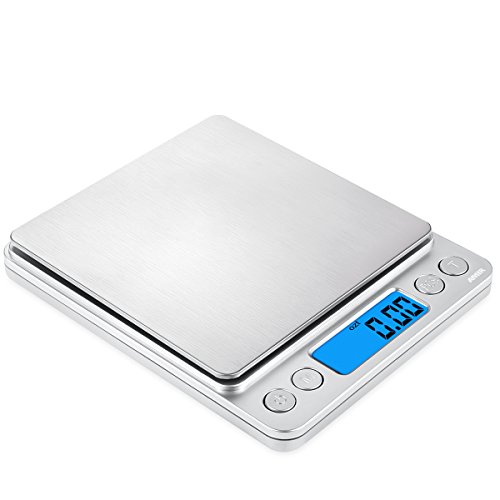 AMIR 500g/0.01g Digital Kitchen Scale, High-precision Pocket Food Scale, Multifunctional Pro Scale w