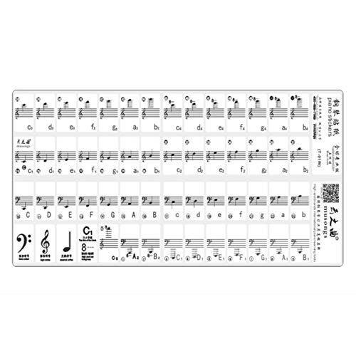 1Set Piano Stickers 61 Key Electronic Keyboard 88 Key Electrical Piano Music Decal Label Note - Thumbnail 6