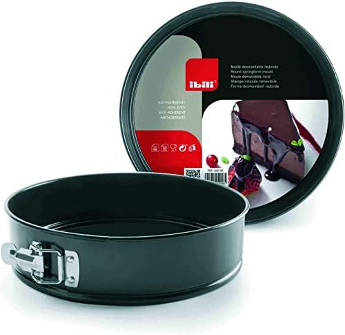 820112 Molde Desmontable, Negro, 12 cm
