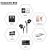 Bluenin BN-100 In-Ear Headphones with Mic Noise Isolating Earbuds with Remote Control for iPhone iPad Samsung Cell Phones