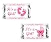 60 Pink Its a Girl Baby Shower Miniatures Candy Bar Wrapper, Baby Shower Miniatures Candy Bar Stickers