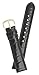 Mens Alligator Grain Watchband Black 18mm Watch Band - by JP Leatherworks